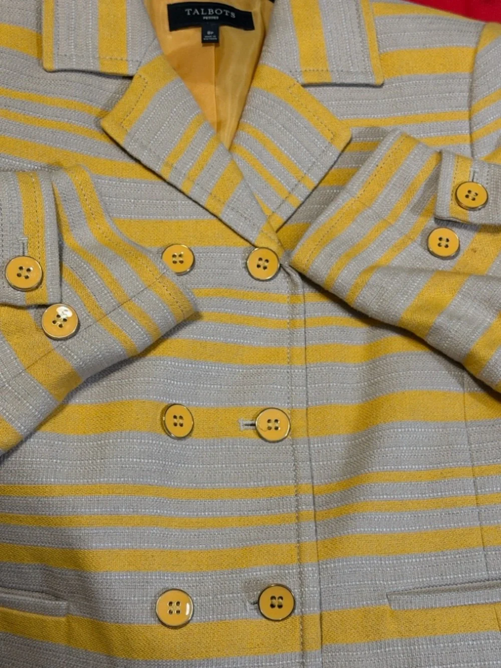 Talbots Double Breasted Blazer Jacket Size‎ 8P